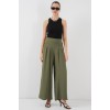 Geniş Paça Pileli Pantolon 6718 - Haki 154134