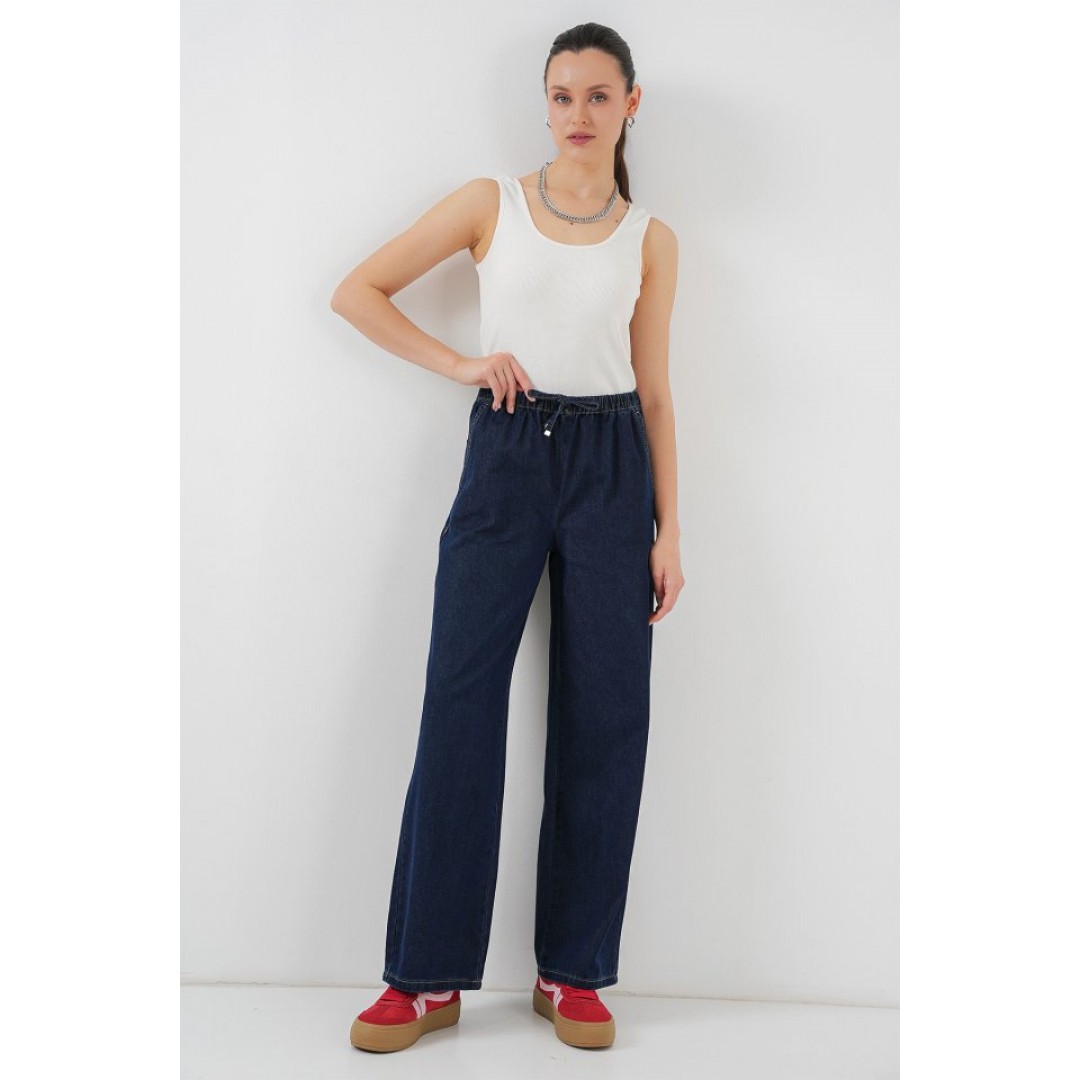 Geniş Paça Kot Pantolon 6706 - Lacivert 154335 Geniş Paça Kot Pantolon 6706 - Lacivert 154335