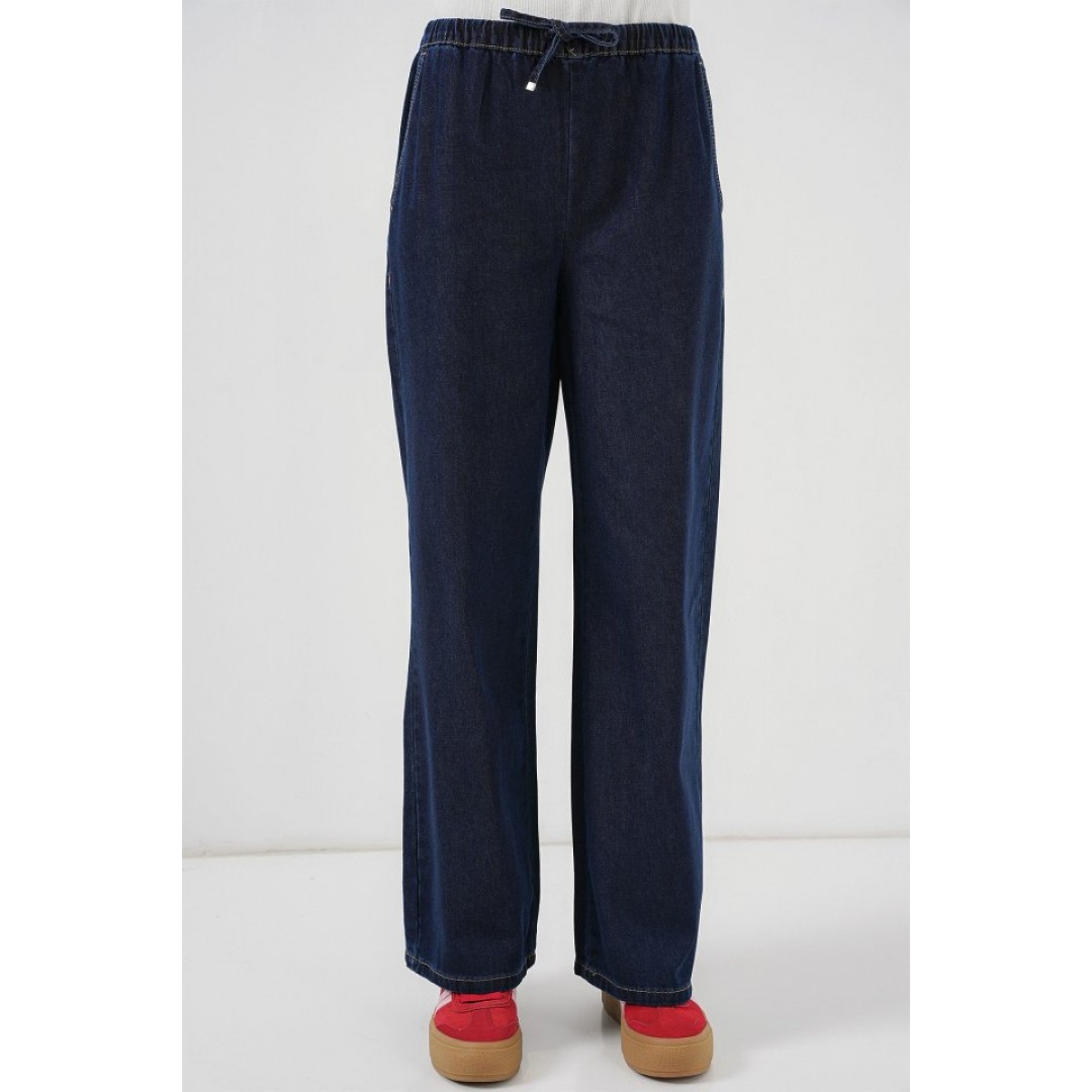 Geniş Paça Kot Pantolon 6706 - Lacivert 154335 Geniş Paça Kot Pantolon 6706 - Lacivert 154335