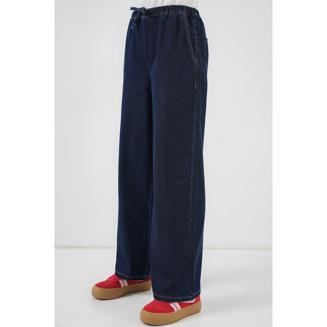 Geniş Paça Kot Pantolon 6706 - Lacivert 154335 Geniş Paça Kot Pantolon 6706 - Lacivert 154335