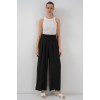 Geniş Paça Pileli Pantolon 6718 - Siyah 154743