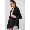 Örme Oversize Gömlek 20264 - Siyah 154746