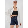 Örme Oversize Gömlek 20264 - Beyaz 154748 Örme Oversize Gömlek 20264 - Beyaz 154748