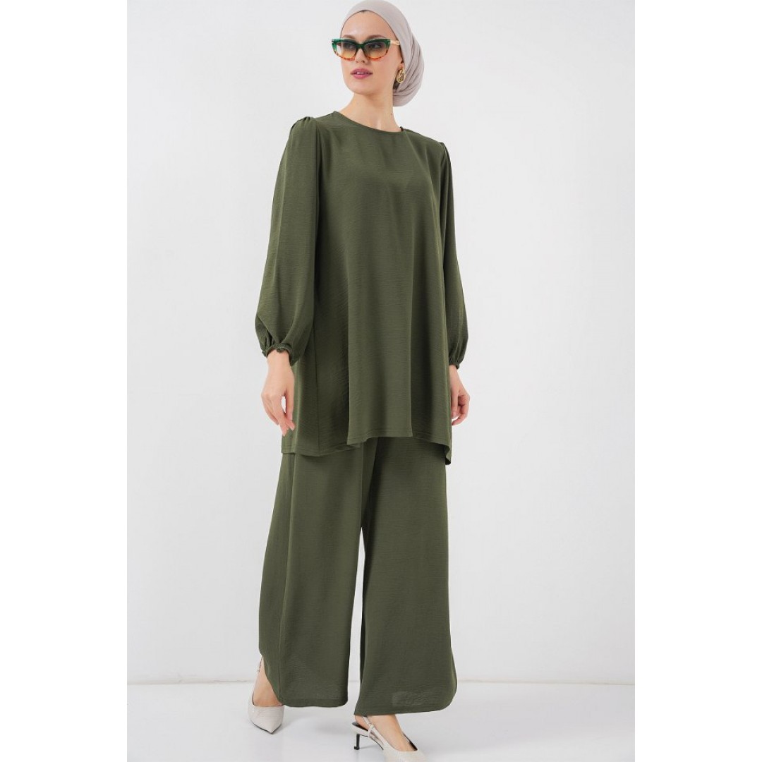 Ayrobin Tunik Pantolon Alt Üst Takım 6712 - Haki 156613 Ayrobin Tunik Pantolon Alt Üst Takım 6712 - Haki 156613