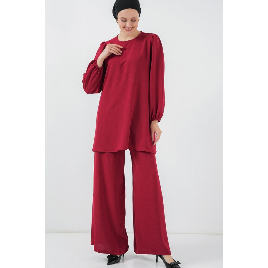 Ayrobin Tunik Pantolon Alt Üst Takım 6712 - Bordo 156614 Ayrobin Tunik Pantolon Alt Üst Takım 6712 - Bordo 156614
