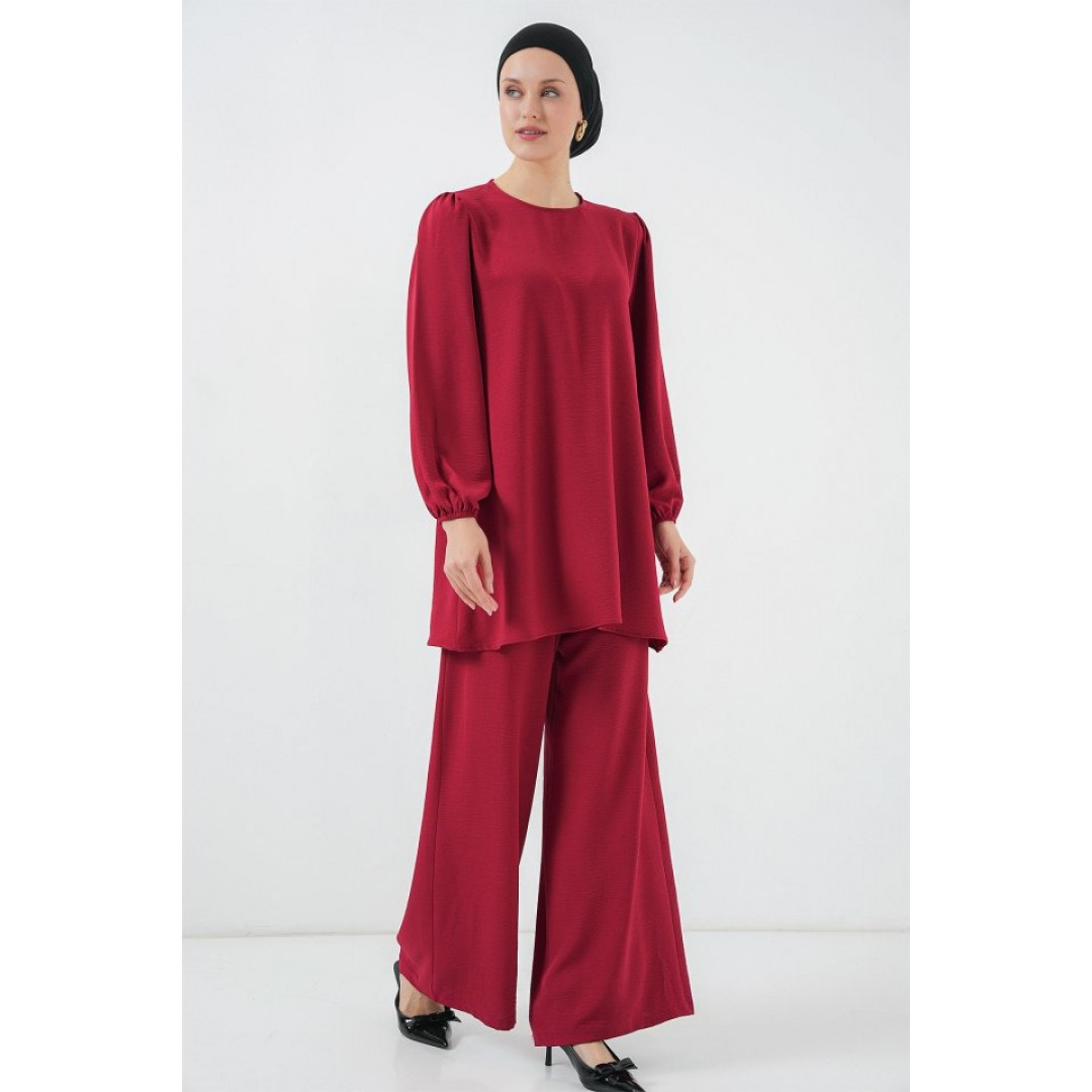 Ayrobin Tunik Pantolon Alt Üst Takım 6712 - Bordo 156614 Ayrobin Tunik Pantolon Alt Üst Takım 6712 - Bordo 156614