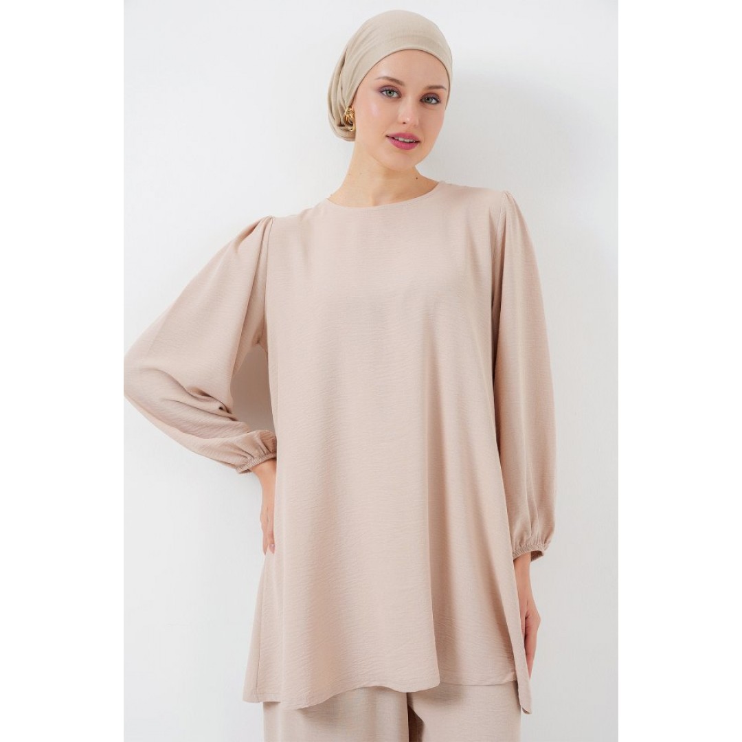 Ayrobin Tunik Pantolon Alt Üst Takım 6712 - Krem 156616 Ayrobin Tunik Pantolon Alt Üst Takım 6712 - Krem 156616