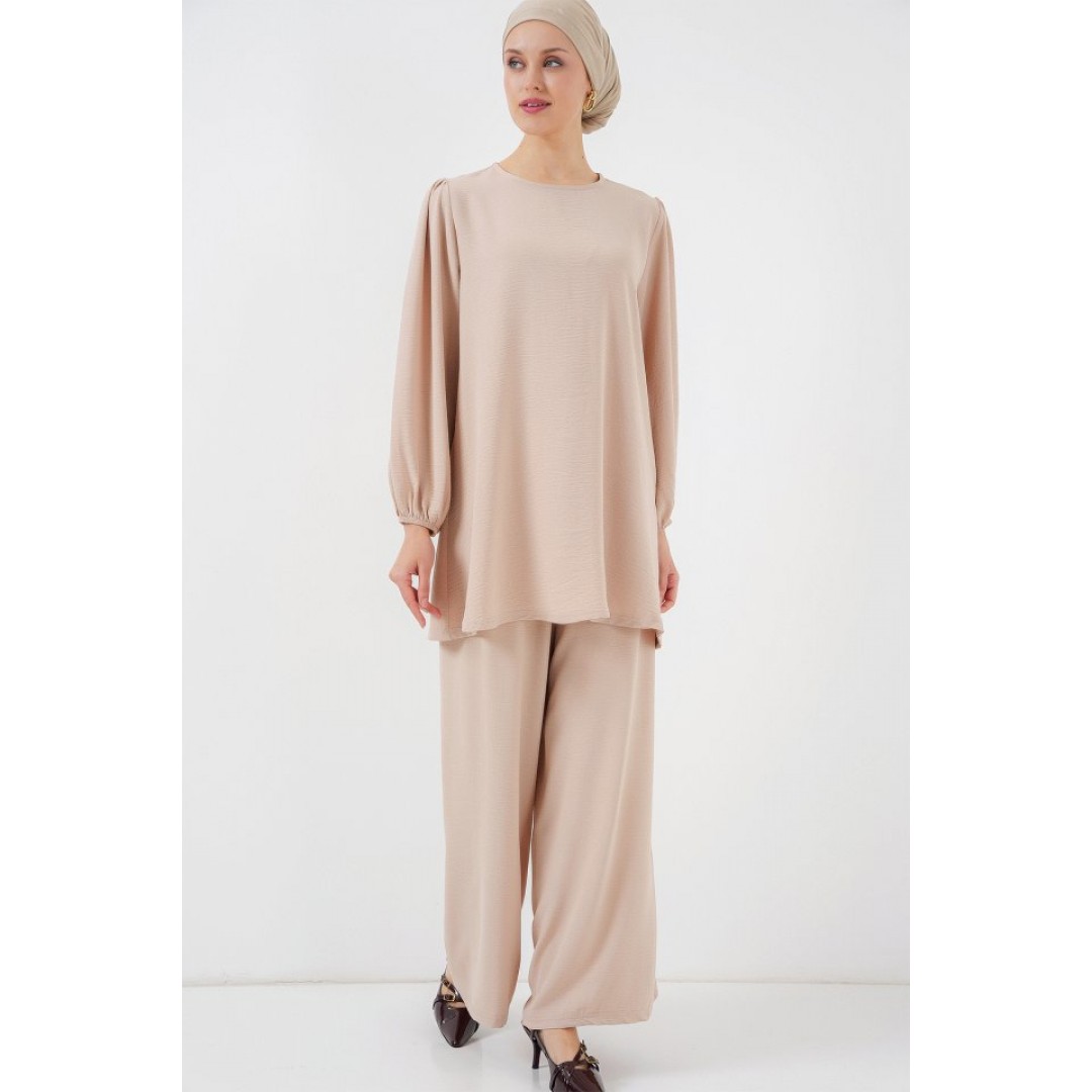 Ayrobin Tunik Pantolon Alt Üst Takım 6712 - Krem 156616 Ayrobin Tunik Pantolon Alt Üst Takım 6712 - Krem 156616