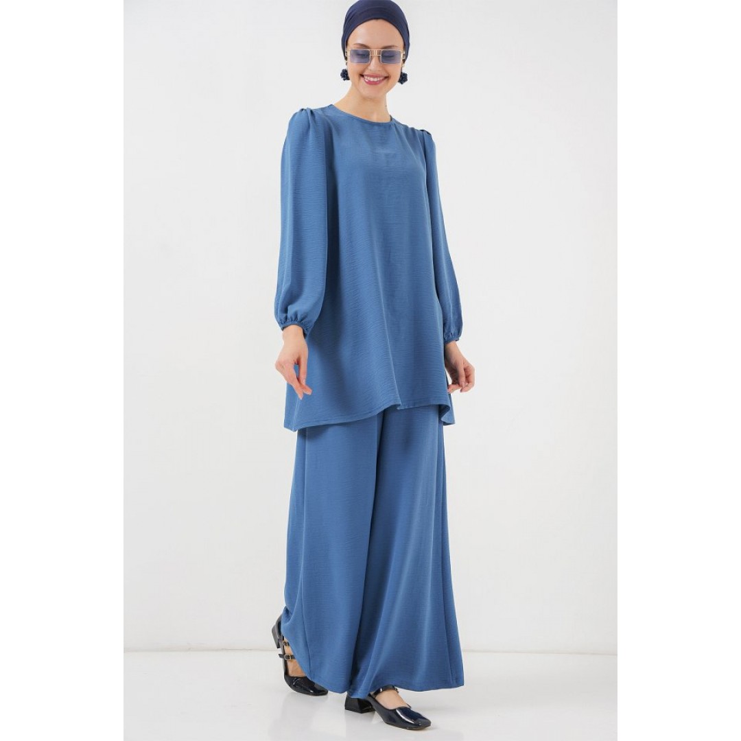 Ayrobin Tunik Pantolon Alt Üst Takım 6712 - İndigo 156619 Ayrobin Tunik Pantolon Alt Üst Takım 6712 - İndigo 156619