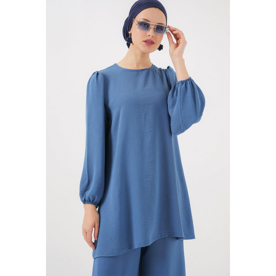 Ayrobin Tunik Pantolon Alt Üst Takım 6712 - İndigo 156619 Ayrobin Tunik Pantolon Alt Üst Takım 6712 - İndigo 156619