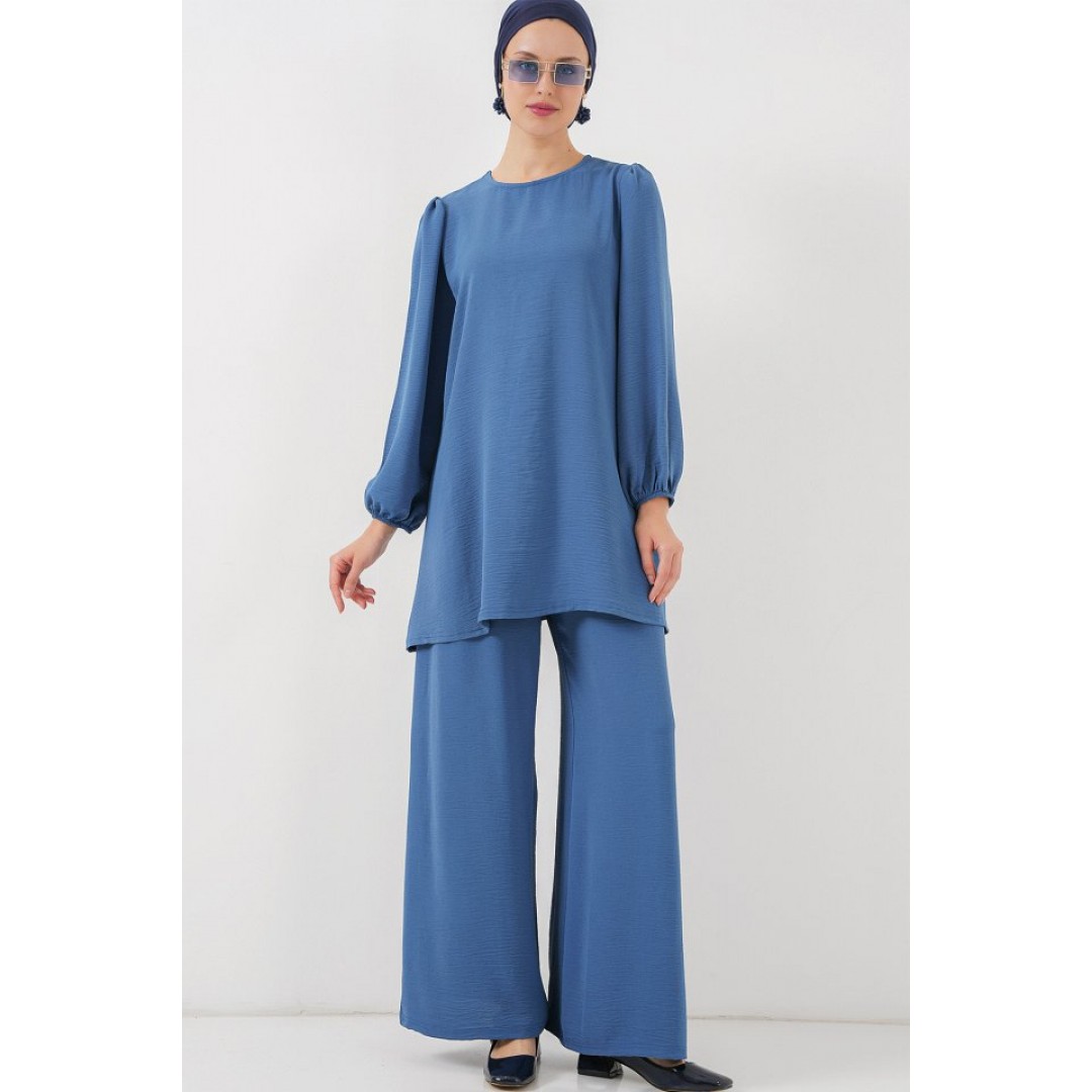 Ayrobin Tunik Pantolon Alt Üst Takım 6712 - İndigo 156619 Ayrobin Tunik Pantolon Alt Üst Takım 6712 - İndigo 156619