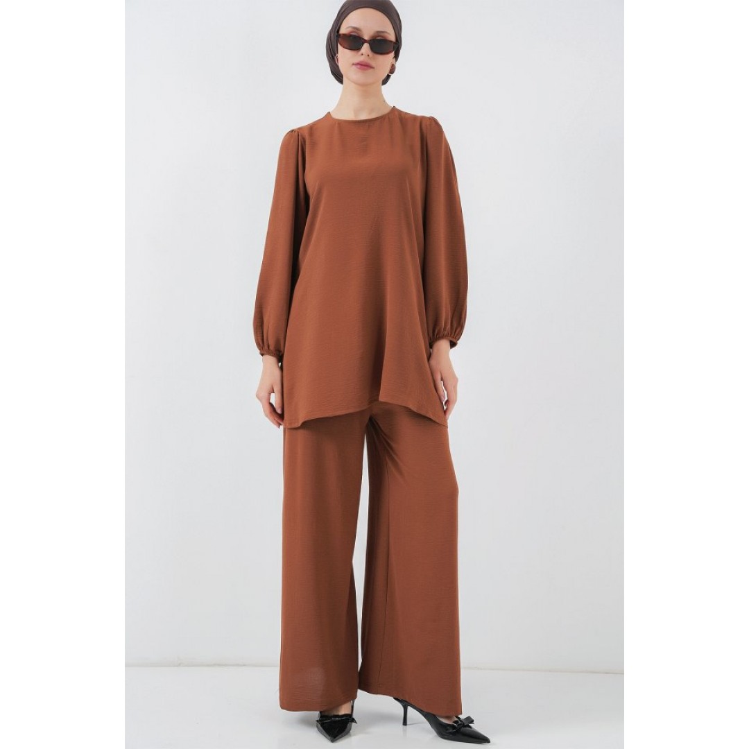 Ayrobin Tunik Pantolon Alt Üst Takım 6712 - Sütlü Kahve 156620 Ayrobin Tunik Pantolon Alt Üst Takım 6712 - Sütlü Kahve 156620