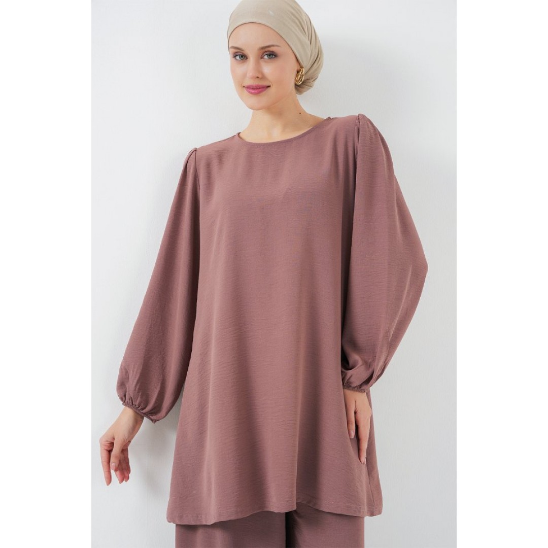 Ayrobin Tunik Pantolon Alt Üst Takım 6712 - Gül Kurusu 156622 Ayrobin Tunik Pantolon Alt Üst Takım 6712 - Gül Kurusu 156622