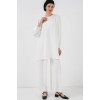Ayrobin Tunik Pantolon Alt Üst Takım 6712 - Beyaz 156623 Ayrobin Tunik Pantolon Alt Üst Takım 6712 - Beyaz 156623