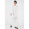 Ayrobin Tunik Pantolon Alt Üst Takım 6712 - Beyaz 156623 Ayrobin Tunik Pantolon Alt Üst Takım 6712 - Beyaz 156623