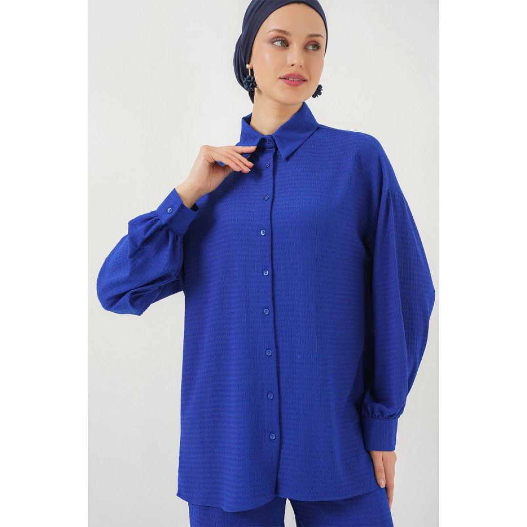 Örme Tesettür Alt Üst Takım 6711 - Saks - 156640 Örme Tesettür Alt Üst Takım 6711 - Saks - 156640