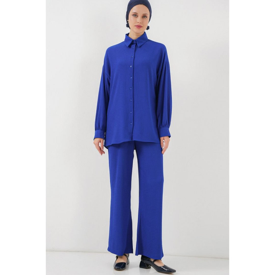Örme Tesettür Alt Üst Takım 6711 - Saks - 156640 Örme Tesettür Alt Üst Takım 6711 - Saks - 156640