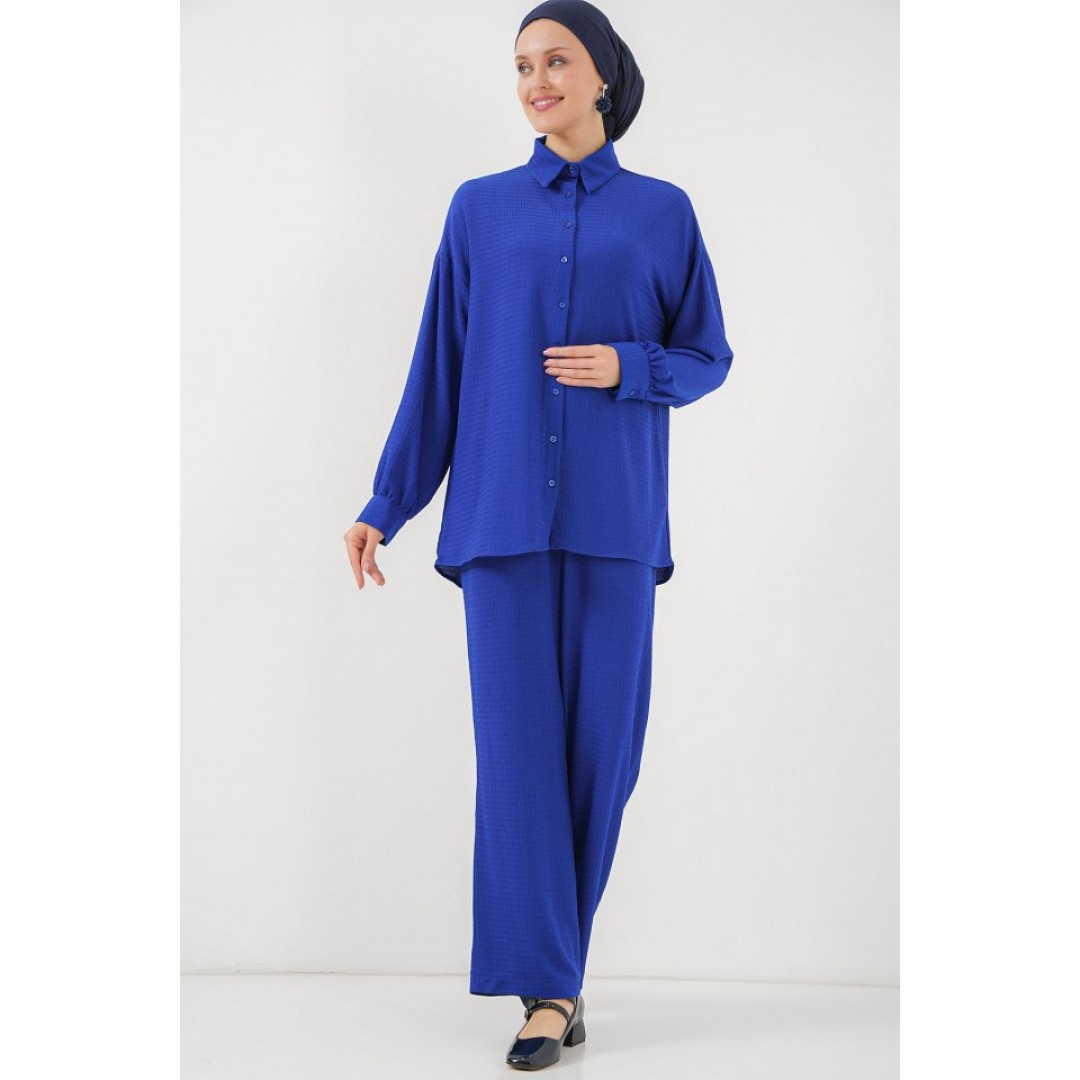 Örme Tesettür Alt Üst Takım 6711 - Saks - 156640 Örme Tesettür Alt Üst Takım 6711 - Saks - 156640