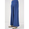 Geniş Paça Pileli Pantolon 6718 - İndigo - 157438 Geniş Paça Pileli Pantolon 6718 - İndigo - 157438
