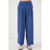 Geniş Paça Pileli Pantolon 6718 - İndigo - 157438 Geniş Paça Pileli Pantolon 6718 - İndigo - 157438