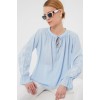 Nakışlı Örme Bluz 941 - Mavi 157643 Nakışlı Örme Bluz 941 - Mavi 157643
