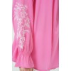 Nakışlı Örme Bluz 941 - Pembe 157647