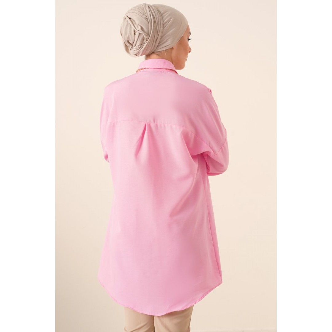 5845 Tesettür Tunik - Pembe 159455 5845 Tesettür Tunik - Pembe 159455