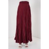 Uzun Kırışık Etek 8042 - Bordo - 159469 Uzun Kırışık Etek 8042 - Bordo - 159469