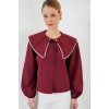 Bebe Yaka Gömlek 20314 - Bordo - 159500