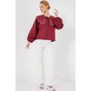 Bebe Yaka Gömlek 20314 - Bordo - 159500