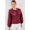 Bebe Yaka Gömlek 20314 - Bordo - 159500