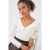 923 Uzun Kollu Body - Beyaz - 159609 923 Uzun Kollu Body - Beyaz - 159609