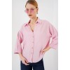 Oversize Kısa Kol Gömlek 20315 - Pembe 159624 Oversize Kısa Kol Gömlek 20315 - Pembe 159624