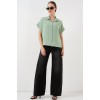 Oversize Kısa Kol Gömlek 20322 - Çağla 159981 Oversize Kısa Kol Gömlek 20322 - Çağla 159981