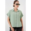 Oversize Kısa Kol Gömlek 20322 - Çağla 159981 Oversize Kısa Kol Gömlek 20322 - Çağla 159981