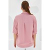 Pembe Kısa Kol Oversize Keten Gömlek 20240 160470 Pembe Kısa Kol Oversize Keten Gömlek 20240 160470