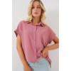 Oversize Kısa Kol Gömlek 20322 - Pembe 161787 Oversize Kısa Kol Gömlek 20322 - Pembe 161787