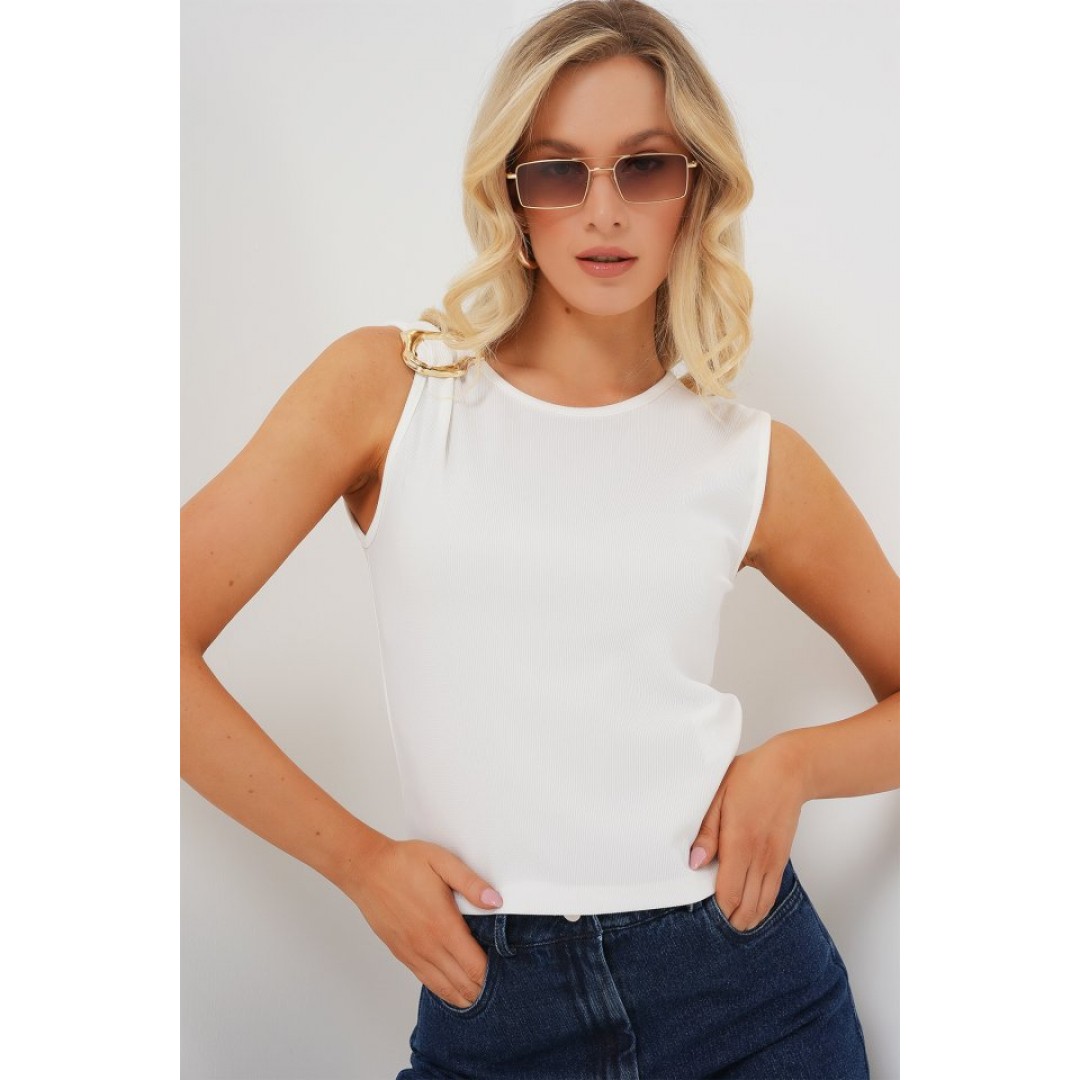 Kolsuz Basic Bluz 935 - Beyaz
