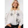 Uzun Kol Nakışlı Örme Bluz 951 - Beyaz 161805 Uzun Kol Nakışlı Örme Bluz 951 - Beyaz 161805