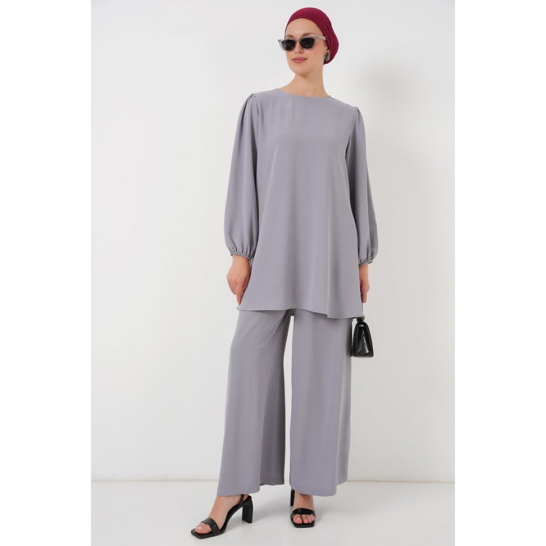 Ayrobin Tunik Pantolon Alt Üst Takım 6712 - Gri 162499 Ayrobin Tunik Pantolon Alt Üst Takım 6712 - Gri 162499