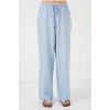Geniş Paça Keten Pantolon 6735 - Mavi 162511 Geniş Paça Keten Pantolon 6735 - Mavi 162511