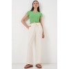Geniş Paça Keten Pantolon 6735 - Ekru 162513 Geniş Paça Keten Pantolon 6735 - Ekru 162513