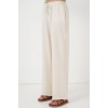 Geniş Paça Keten Pantolon 6735 - Ekru 162513 Geniş Paça Keten Pantolon 6735 - Ekru 162513