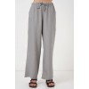 Geniş Paça Keten Pantolon 6735 - Gri 162514 Geniş Paça Keten Pantolon 6735 - Gri 162514