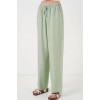 Geniş Paça Keten Pantolon 6735 - E.Yeşil 162519 Geniş Paça Keten Pantolon 6735 - E.Yeşil 162519