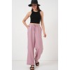 Geniş Paça Keten Pantolon 6735 - Gül Kurusu 162520 Geniş Paça Keten Pantolon 6735 - Gül Kurusu 162520