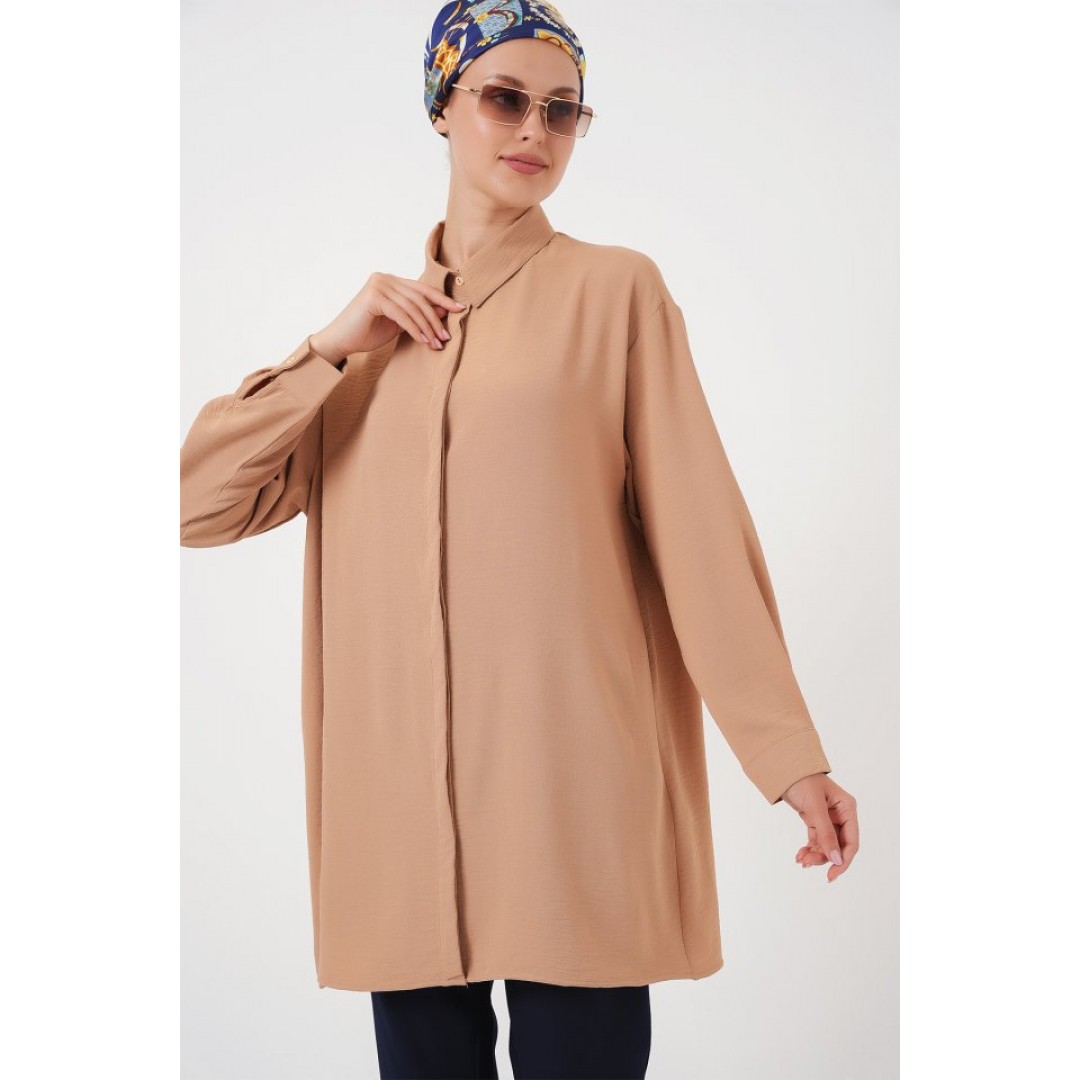 Uzun Gömlek Tunik 5945 - Bisküvi