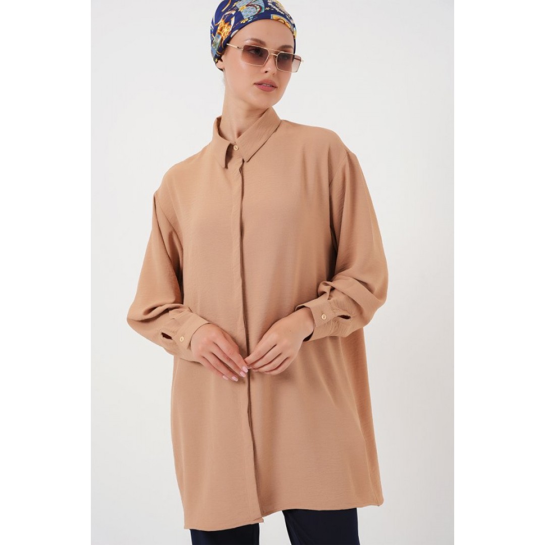 Uzun Gömlek Tunik 5945 - Bisküvi 162522 Uzun Gömlek Tunik 5945 - Bisküvi 162522