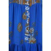 2423 Otantik Desenli Tesettür Elbise - Saks 1 162687 2423 Otantik Desenli Tesettür Elbise - Saks 1 162687