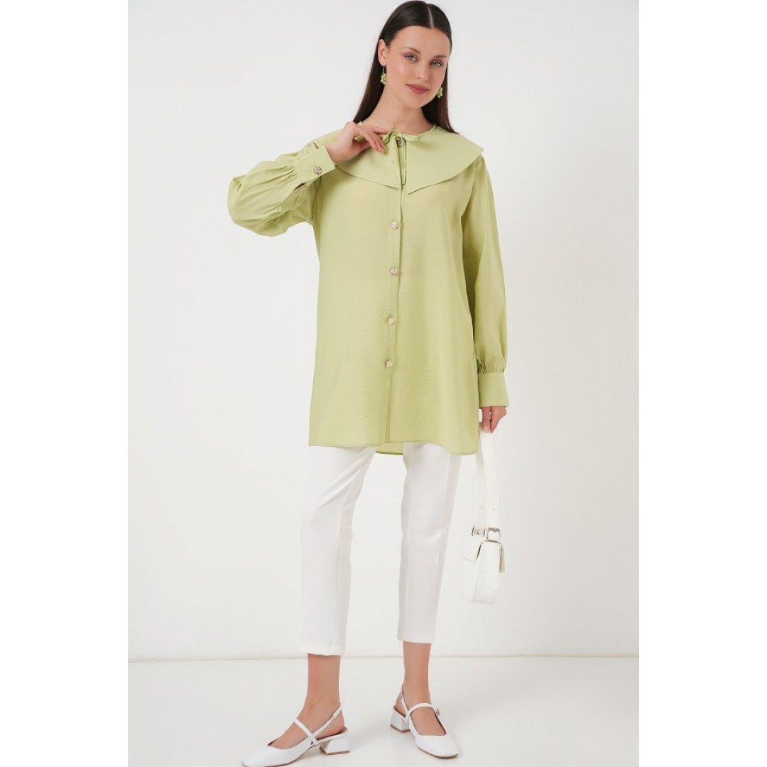 Bebe Yaka Uzun Tunik 5967 - E.Yeşil 162783 Bebe Yaka Uzun Tunik 5967 - E.Yeşil 162783
